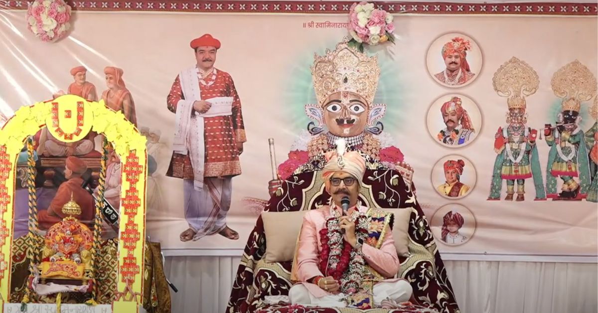 Lalji Maharajshree (Vadtal) speaking in Kharghar